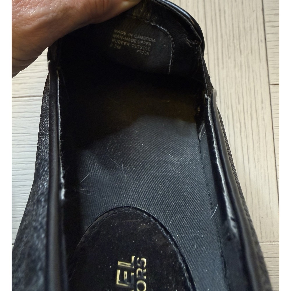 Michael Kors Women's Keaton Black Slip On Logos Loafers Shoe Size 8.5‎ M Casual - Picture 12 of 12